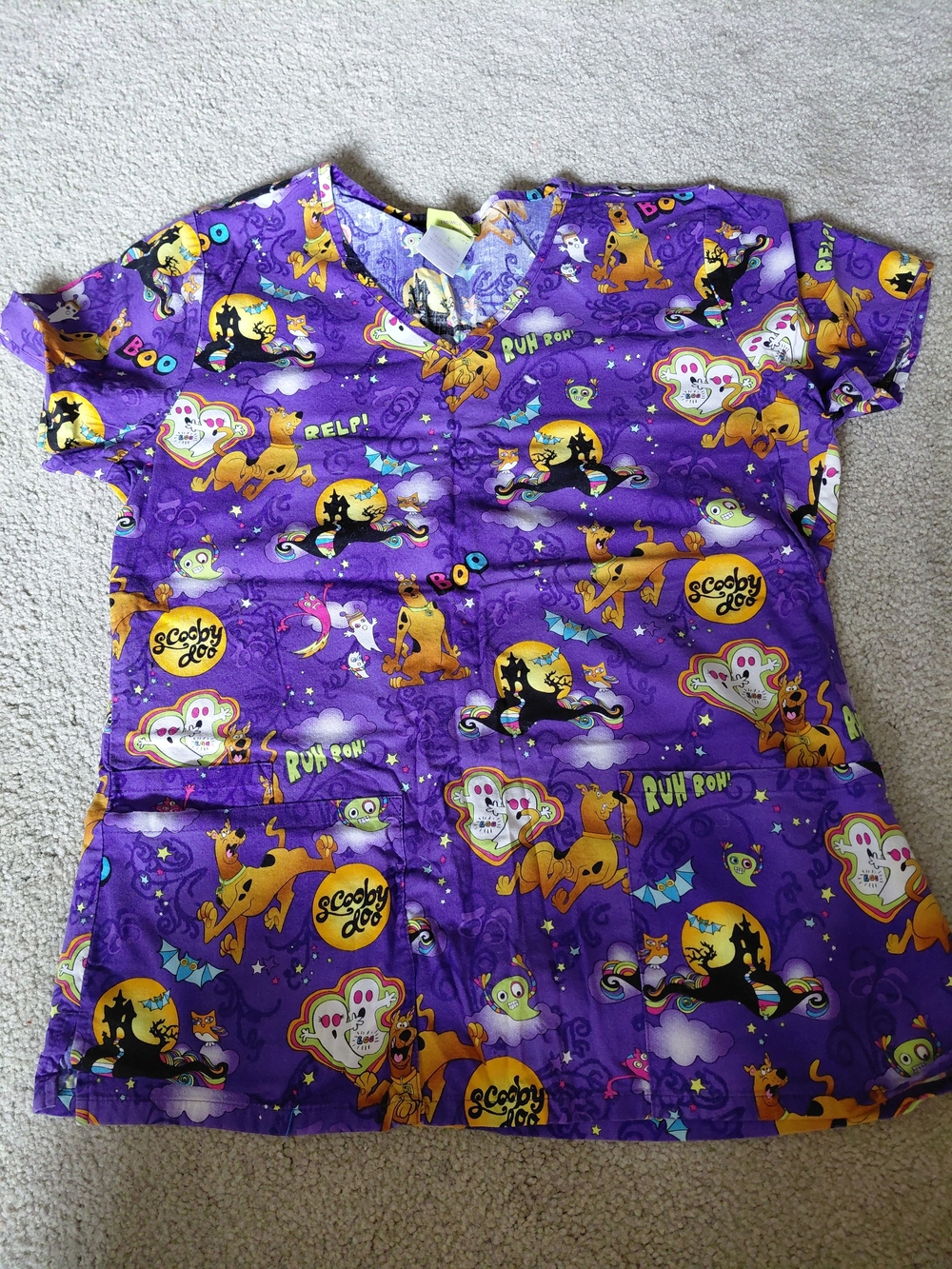 Purple Women's Scrub Top